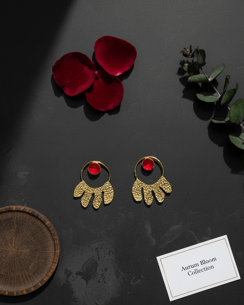 Hammered  Sunburst Earrings